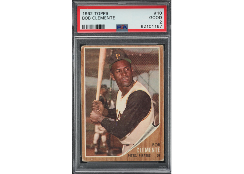 1962 Topps Roberto Clemente 10 PSA 2 GD