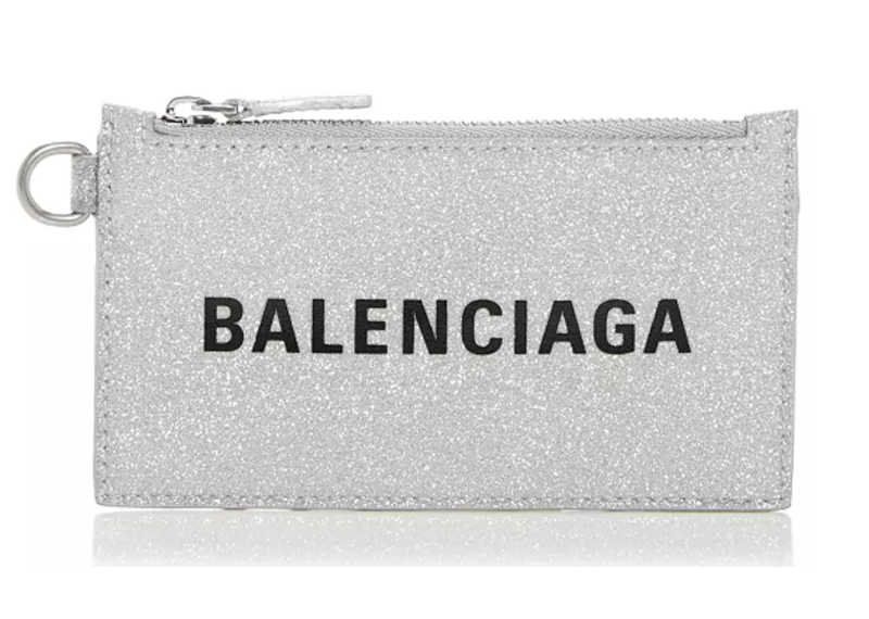 Balenciaga Cash Card Case Silver
