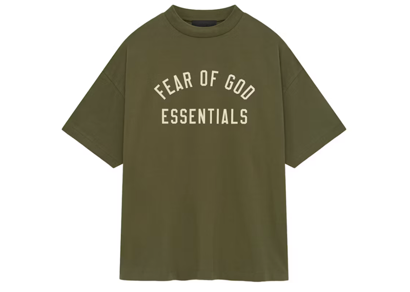 Fear of God Essentials Jersey Crewneck Tee Military
