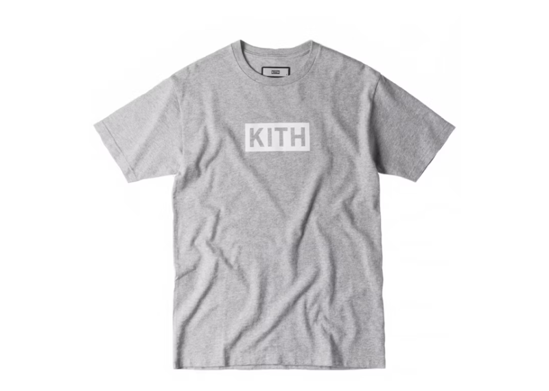 Kith Classic Logo Tee Heather Grey