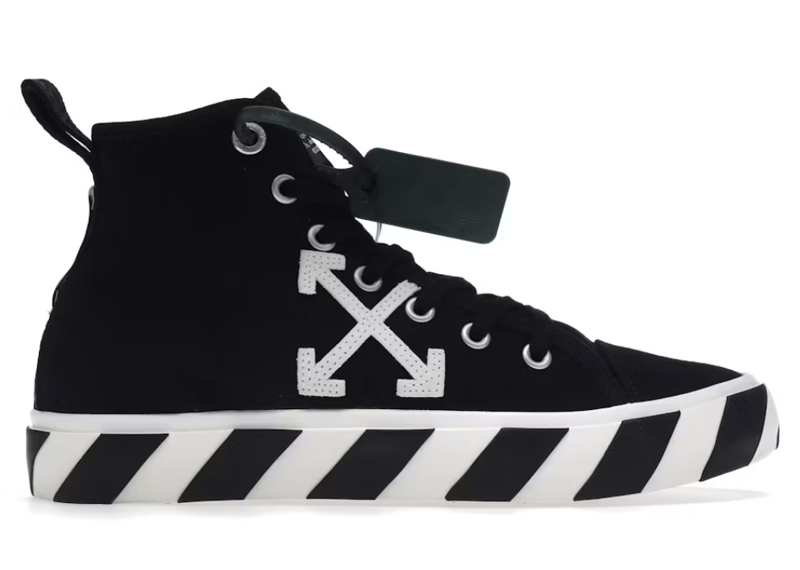 OFF-WHITE Vulc Mid Canvas Black White