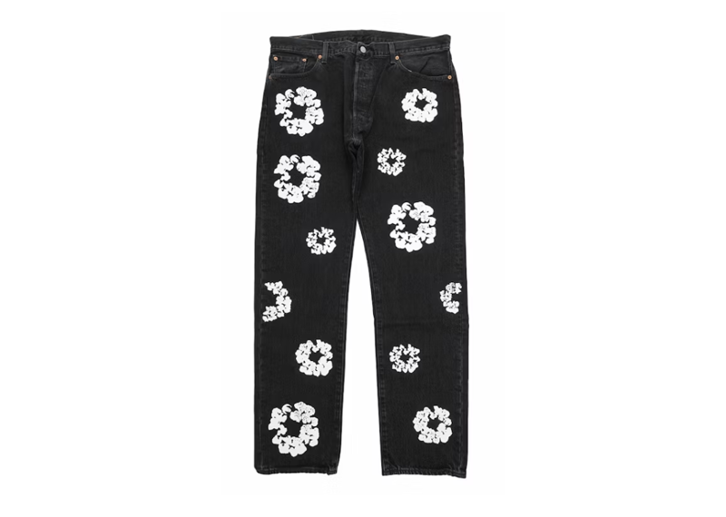 Denim Tears x Levis Cotton Wreath Jean Black