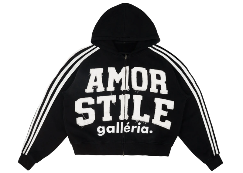 BLACK AMOR TRACK ZIP UP