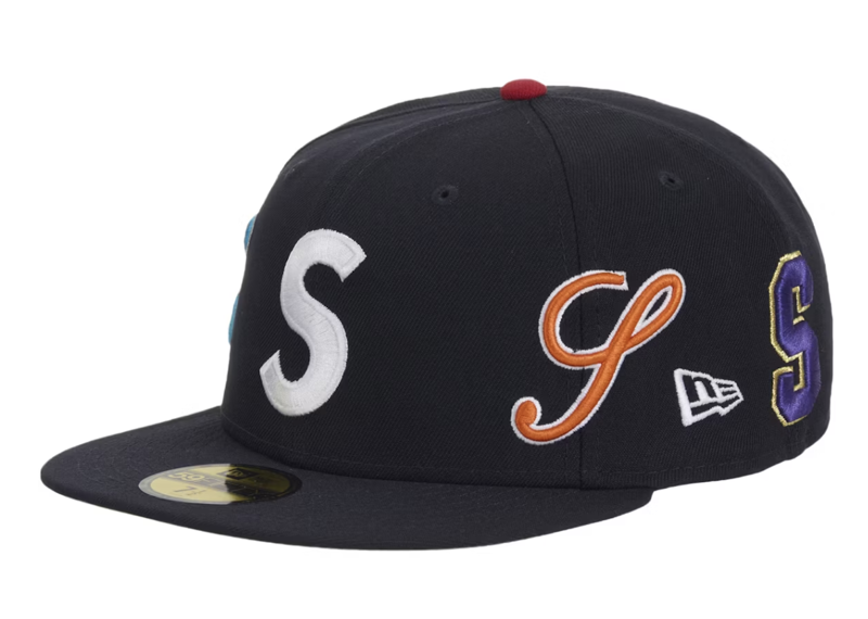 Supreme Multi S Logo New Era 59Fifty Fitted Hat Navy
