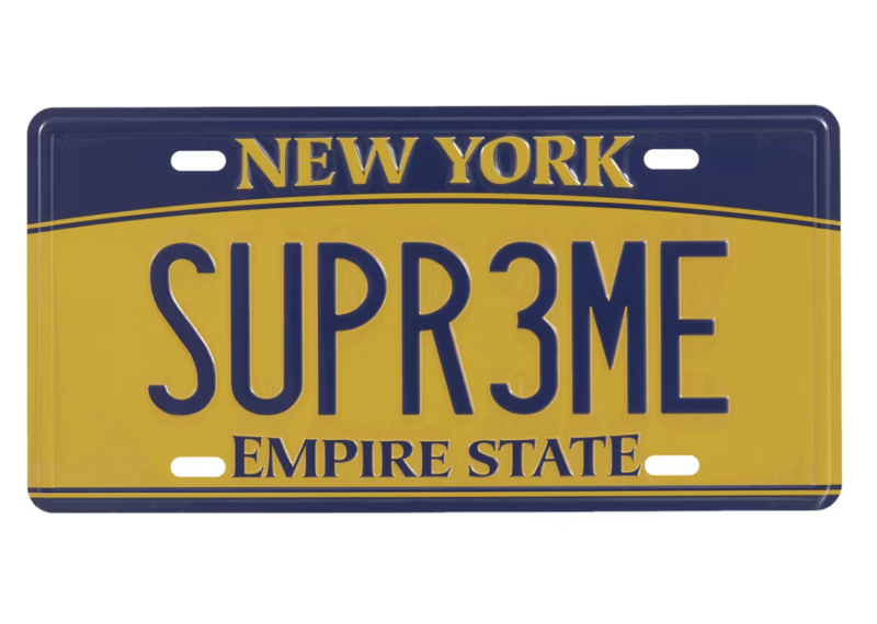 Supreme License Plate