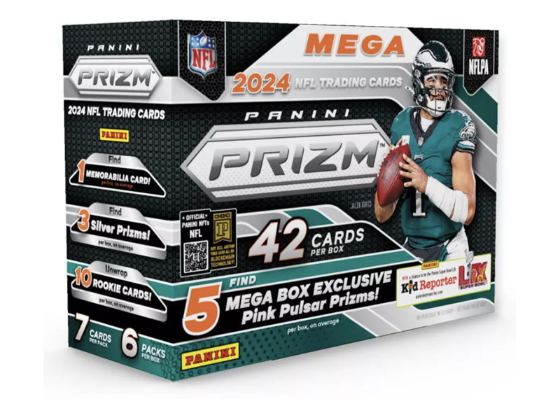 2024 Panini NFL Prizm Football Trading Card Mega Box