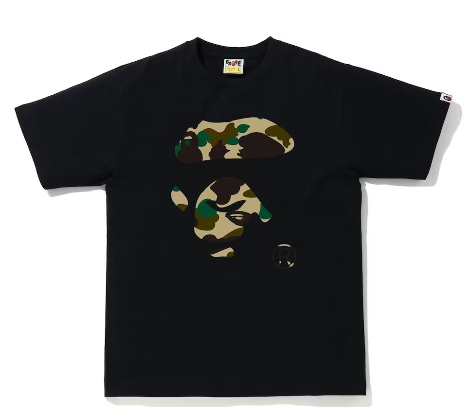 Bape 1st Camo Ape Face Tee Black