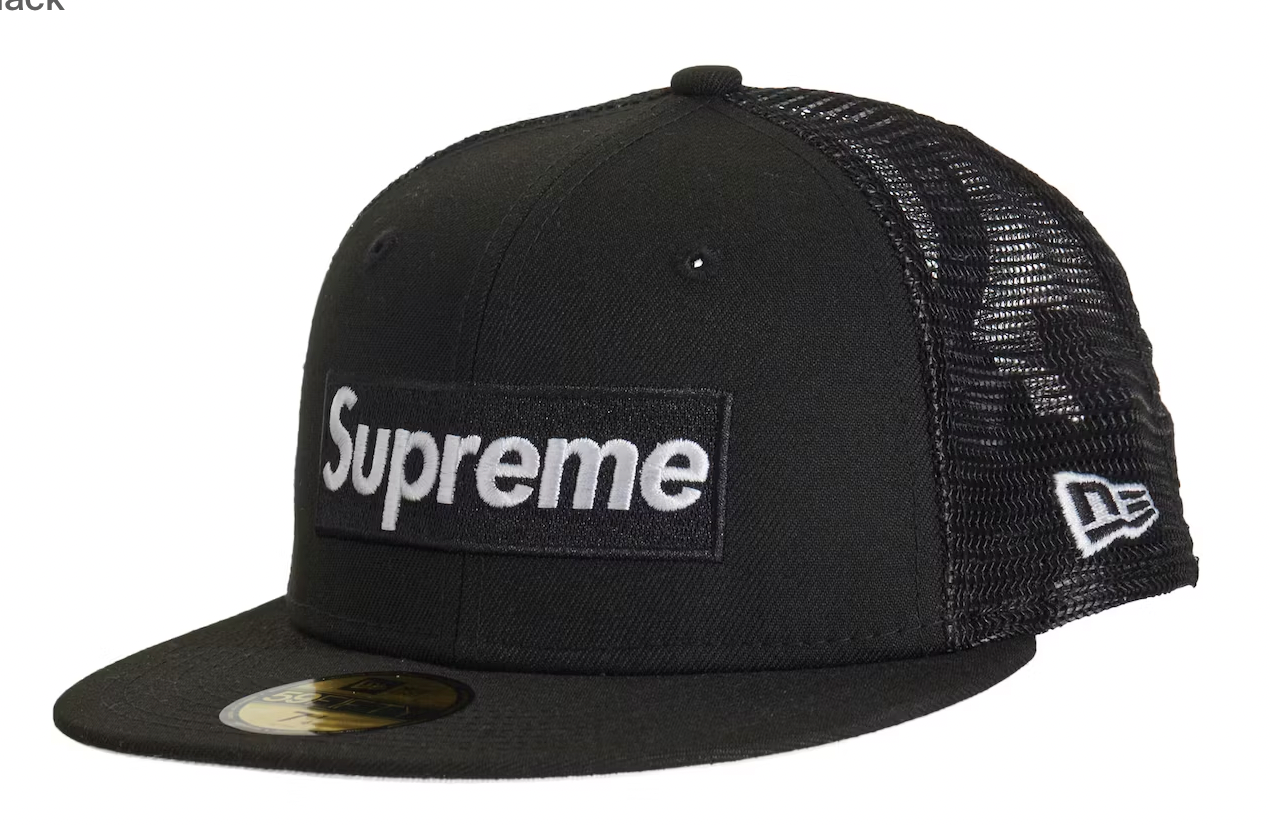 Supreme Box Logo Mesh Back New Era Hat Black (SS23) – The Archive