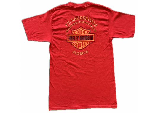 Harley Davidson FT. Lauderdale Red Vintage Tee