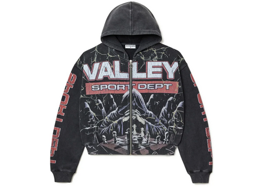 Vale Mastermind Zip Up Hoodie Black