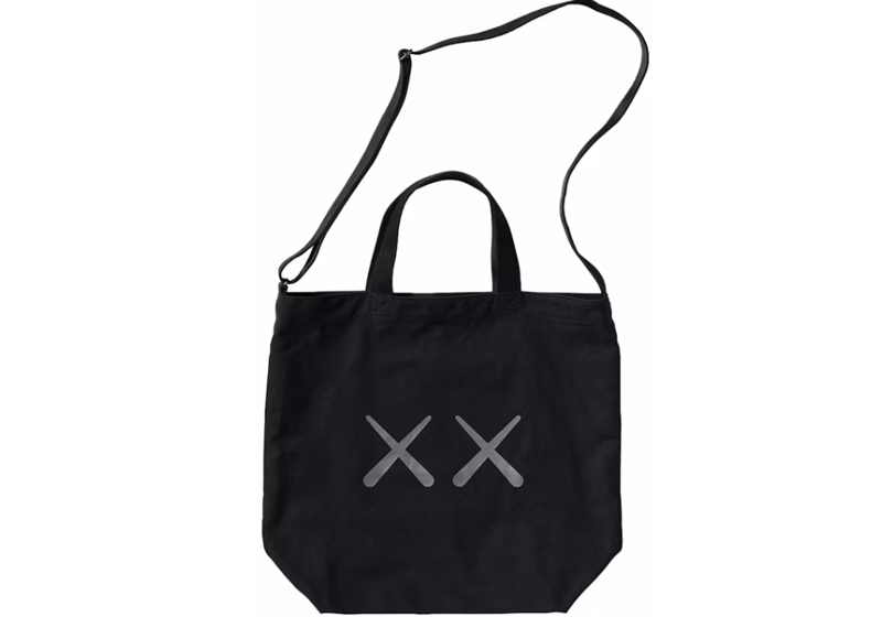 KAWS x Uniqlo Warhol 2Way Tote Bag Black