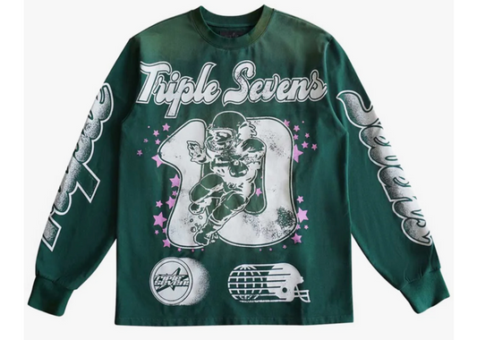 Triple Sevens All Star L/S Tee Forest Green