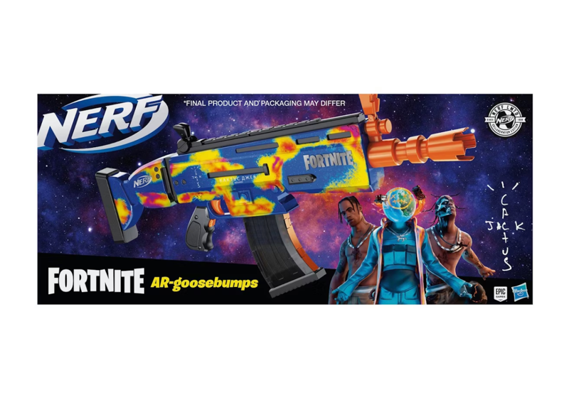 Travis Scott Cactus Jack Fortnite AR-Goosebumps Nerf Elite Dart Blaster