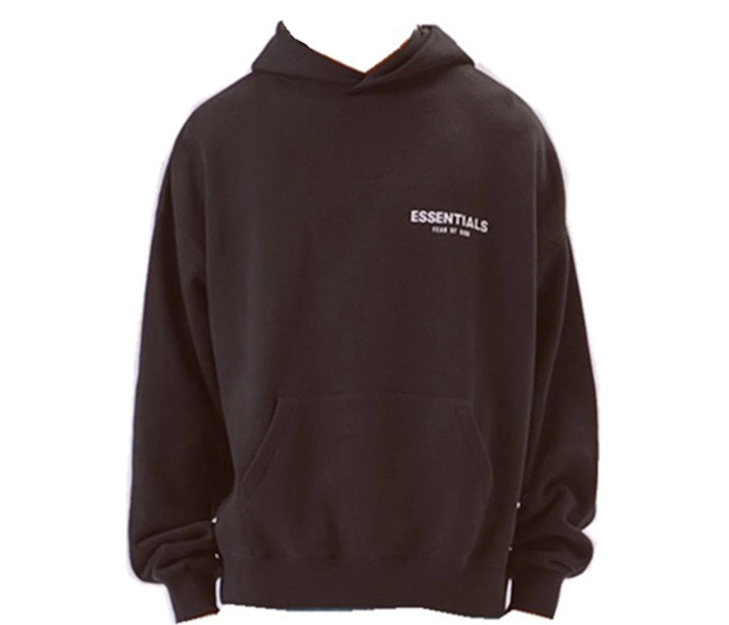 Fear of God Essentials Logo Pullover Hoodie Black