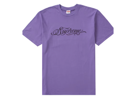 Supreme Script Tee Purple