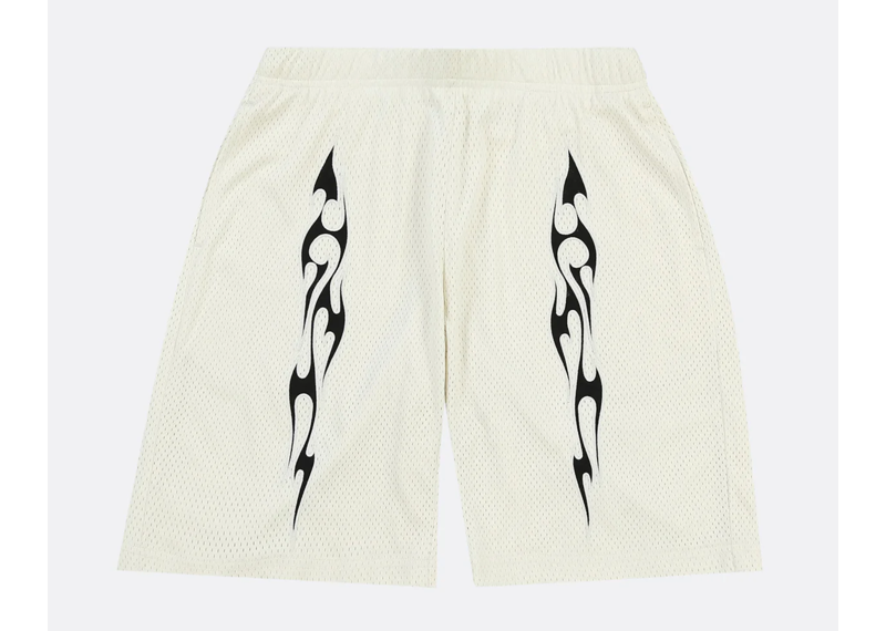 PLEASURES FLAME MESH SHORTS