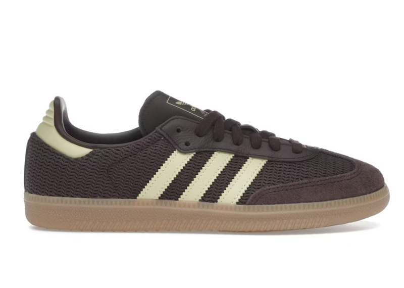 adidas Samba OG Shadow Brown Powder Yellow (Womens)