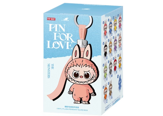 Pop Mart Labubu The Monsters Pin for Love Series Vinyl Plush Pendant (N-Z) Single Blind Box