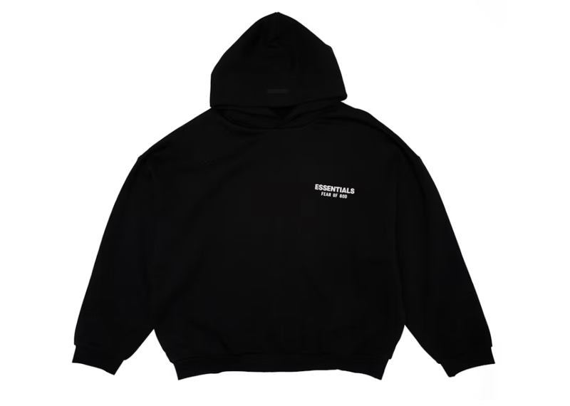 Fear of God Essentials Fleece Hoodie (FW24) Black