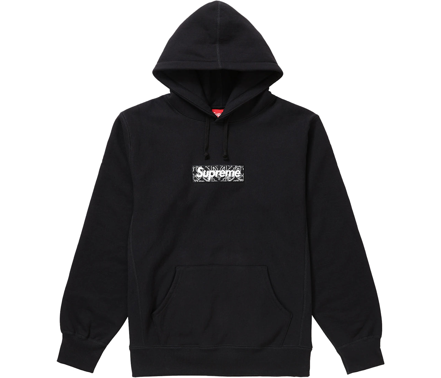 Supreme Bandana Box Logo Hooded Sweatshirt Black