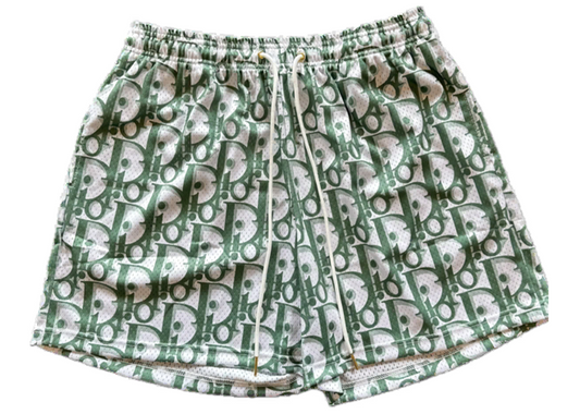 Modern Edge Dior Shorts Green/White