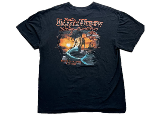 Harley Davidson Black Widow Port Charlotte Tee Black