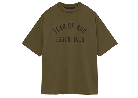 Fear of God Essentials Jersey Crewneck Tee Olive