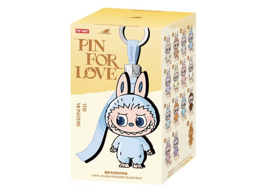 Pop Mart Labubu The Monsters Pin for Love Series Vinyl Plush Pendant (A-M) Single Blind Box