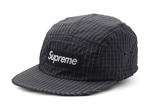 Supreme Contrast Ripstop Camp Cap Black