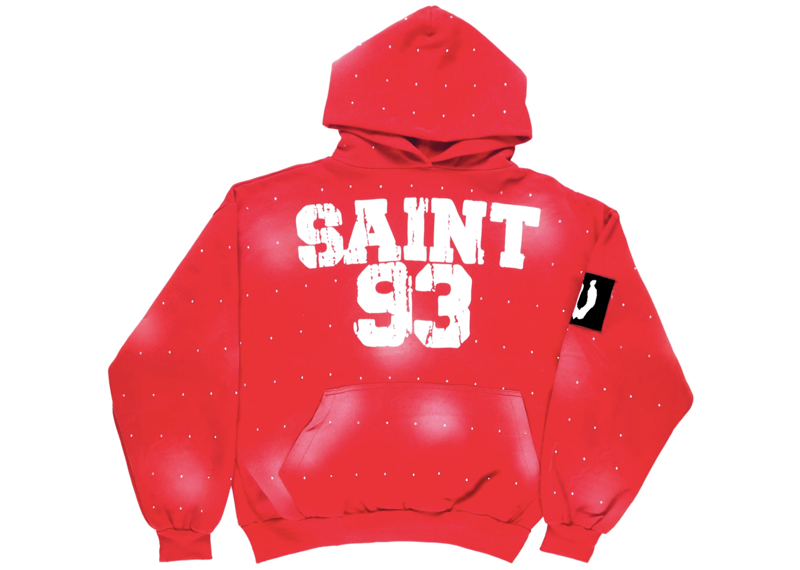 SAINT 93 RHINESTONE RUBY HOODIE