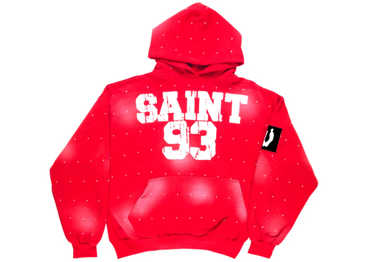 SAINT 93 RHINESTONE RUBY HOODIE