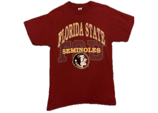 Florida State Seminoles Burgundy Vintage Single Stitch Tee