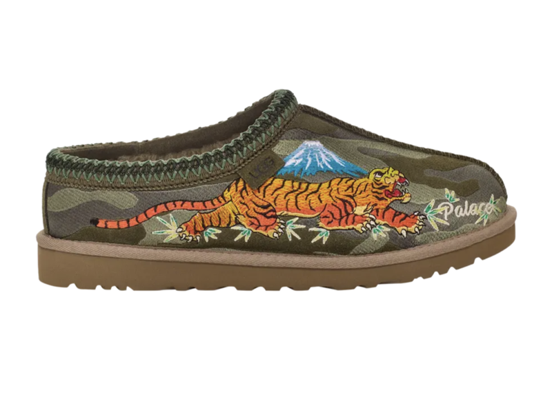 Palace x Tasman Slipper Burnt Olive Camo