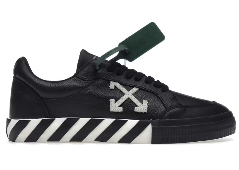 OFF-WHITE Vulc Low Leather Black White SS22