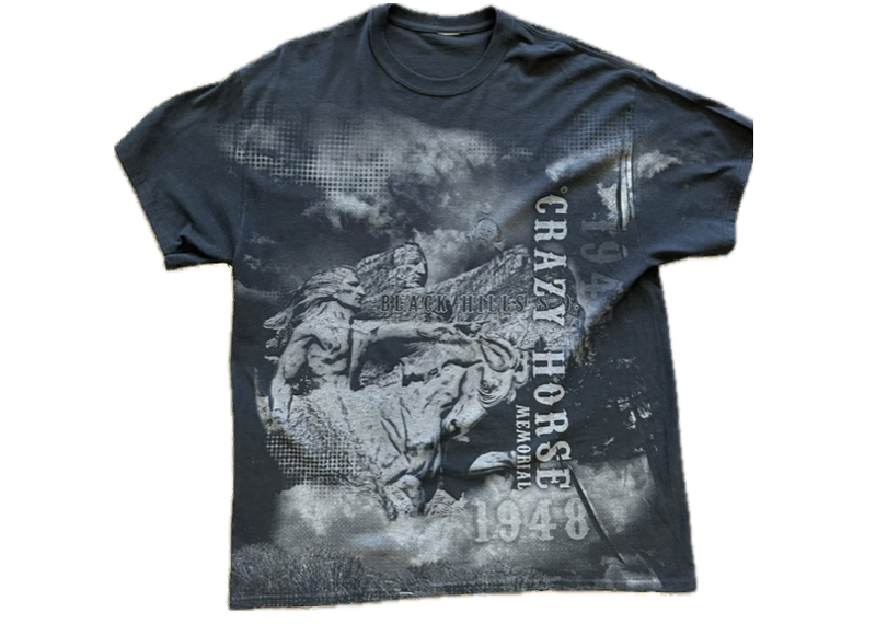 Crazy Horse Memorial AOP Tee Black