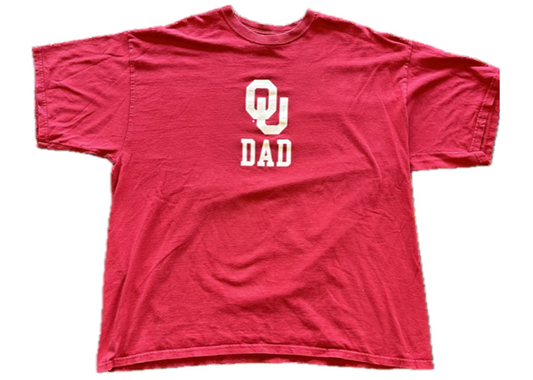 University Of Oklahoma Dad Tee Red