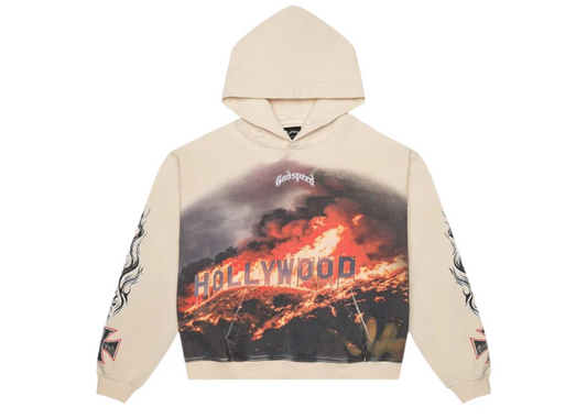 GODSPEED HOLLYWOOD INFERNO HOODIE BONE