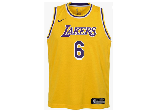 Nike Lebron James Los Angeles Lakers Gold Kids Icon Edition Swingman Jersey