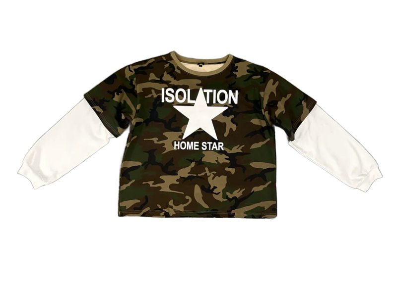 IHP Isolation Home Star Camo Layered Tee