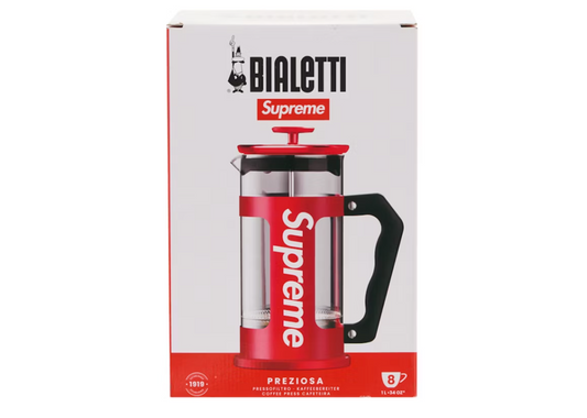 Supreme Bialetti 8-Cup French Press Red