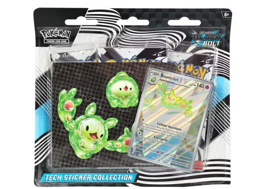 pokemon black bolt tech sticker collection reuniclus