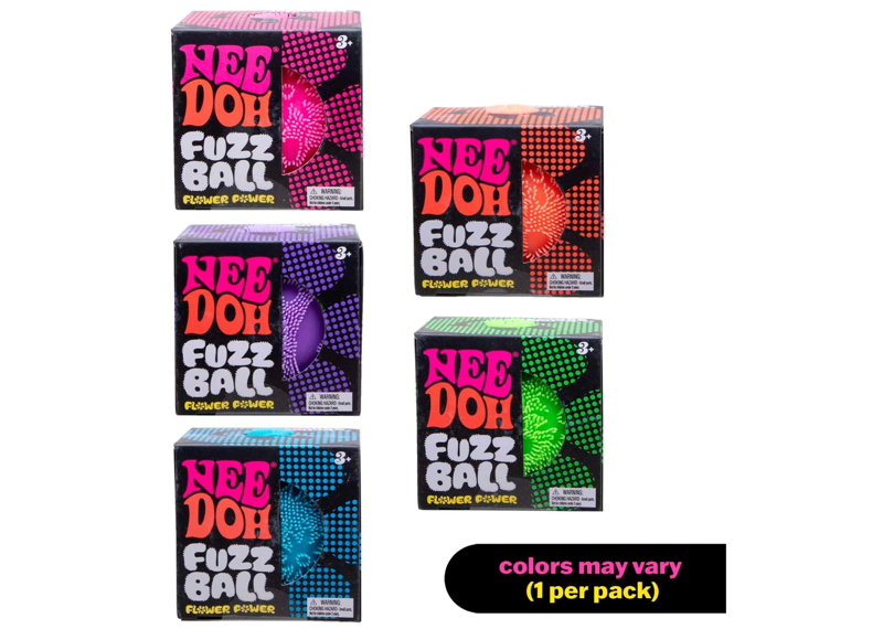 NeeDoh Fuzz Ball Flower Power (1 Random Color)