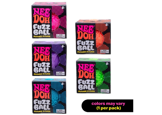 NeeDoh Fuzz Ball Flower Power (1 Random Color)