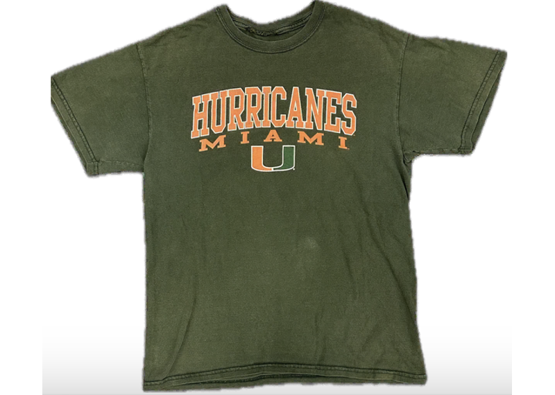 Miami Hurricanes Green Tee