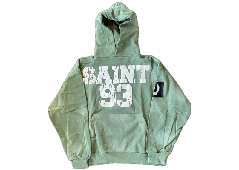 VAMPSTR Sage Green RHINESTONE HOODIE