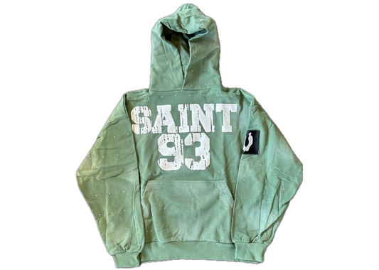 VAMPSTR Sage Green RHINESTONE HOODIE