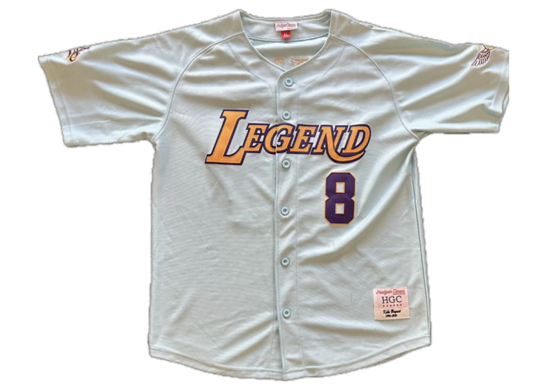 Kobe Bryant Legend Button Down Baseball Jersey
