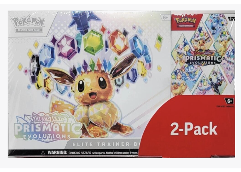 Costco Pokemon Prismatic Evolutions 2-Pack Trainer Box and Booster Bundle