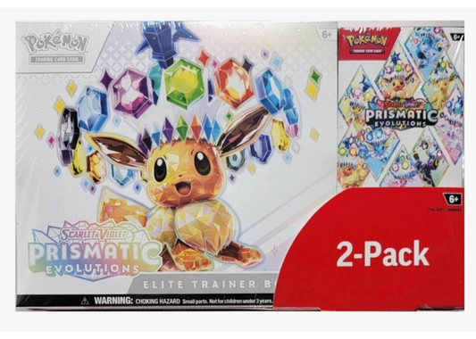 Costco Pokemon Prismatic Evolutions 2-Pack Trainer Box and Booster Bundle