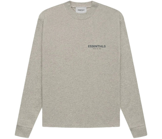 Fear of God Essentials Core Collection L/S T-shirt Dark Heather Oatmeal